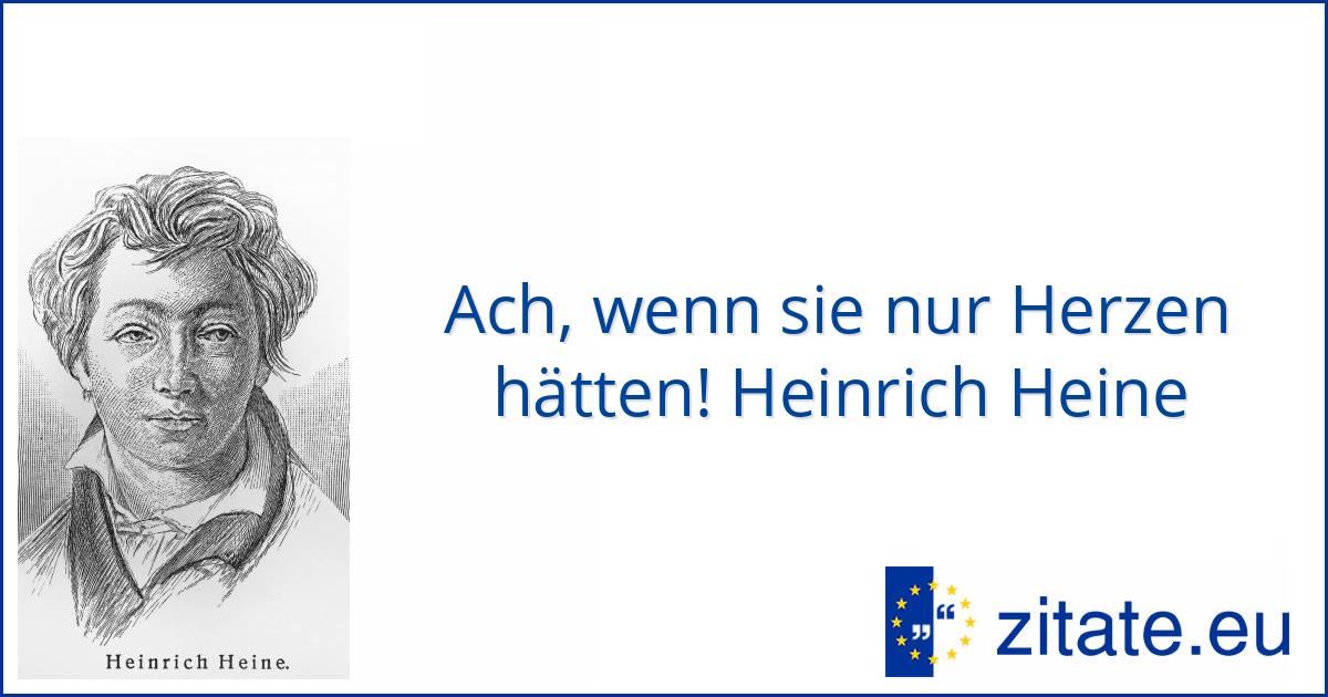 Heinrich Heine Zitate Leben Zitate