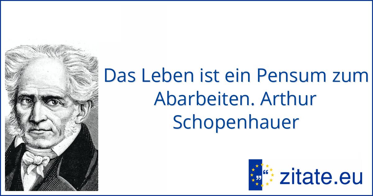 Arthur Schopenhauer | zitate.eu