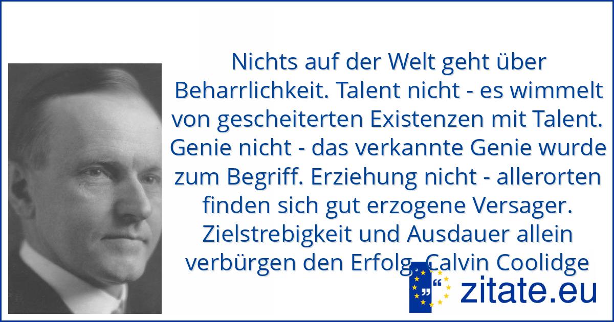 Calvin Coolidge Zitate Eu