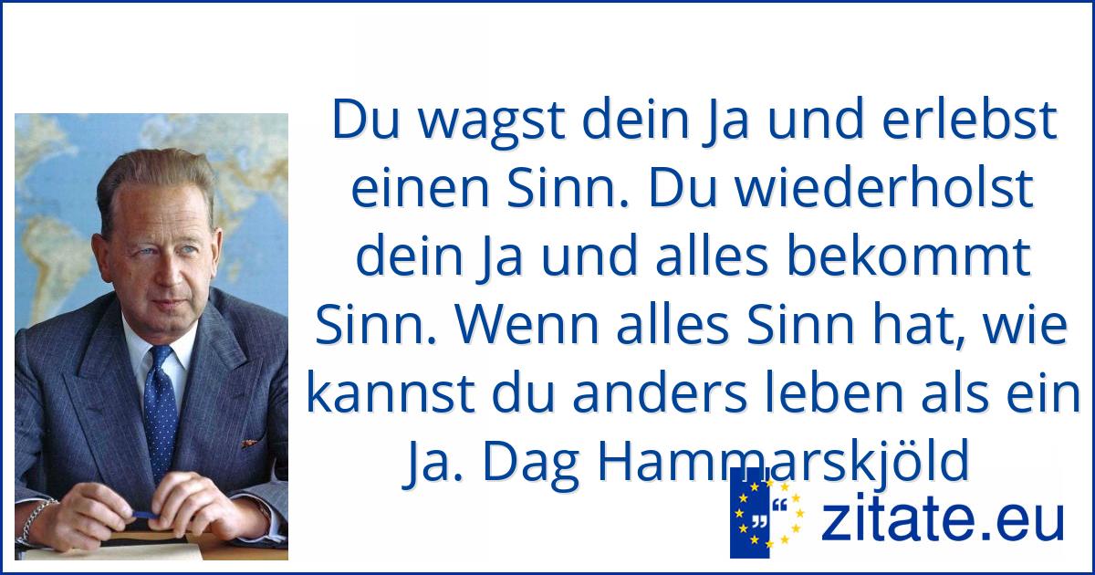 Dag Hammarskjold Zitate Eu