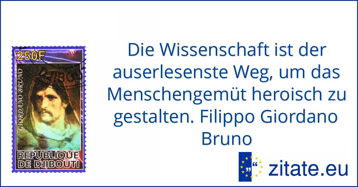 Filippo Giordano Bruno | zitate.eu