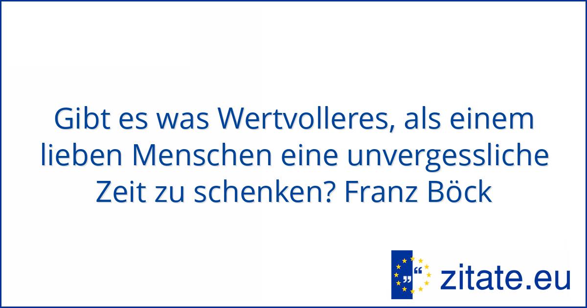 Franz Bock Zitate Eu