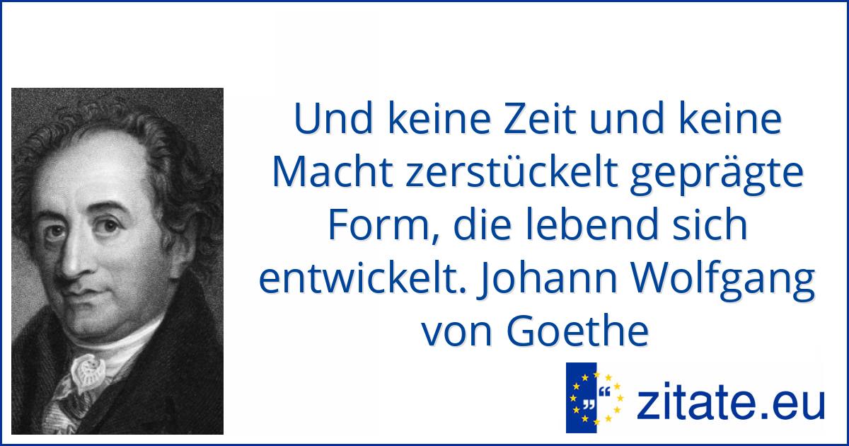 Johann Wolfgang Von Goethe Zitate Eu