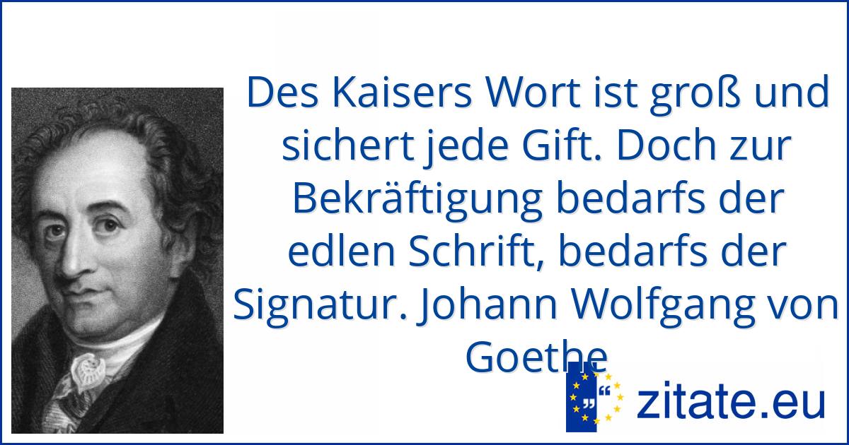 Johann Wolfgang von Goethe | zitate.eu