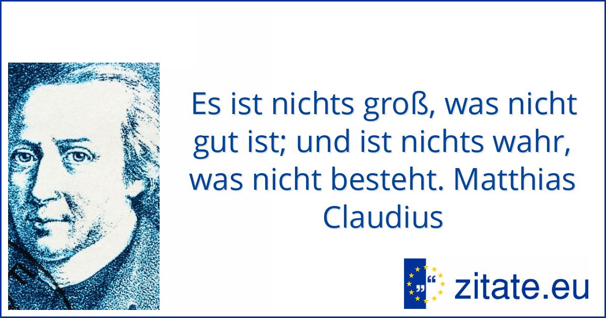 Matthias Claudius | zitate.eu