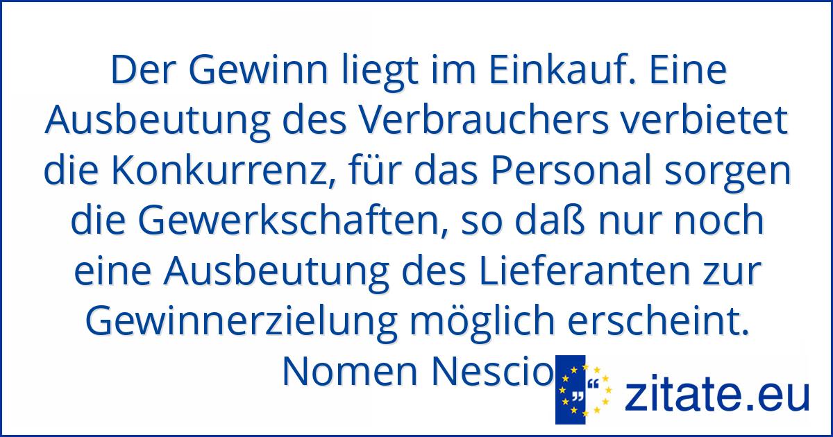 Nomen Nescio Zitate Eu