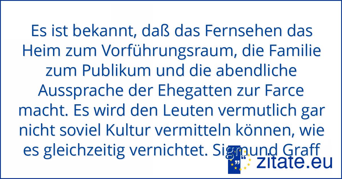 Sigmund Graff Zitate Eu