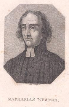 Zacharias Werner - By Kupferstich von Gustav Zumpe, Sammlung Julius Wallach [Public domain], via Wikimedia Commons