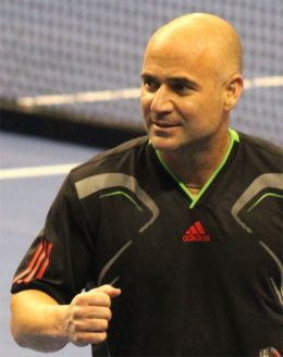 Andre Agassi - By Shinya Suzuki from New York, U.S.A. (Andre Agassi) [CC BY 2.0 (http://creativecommons.org/licenses/by/2.0)], via Wikimedia Commons