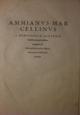 Ammianus Marcellinus - By Photograph by Feldkurat Katz (self-made photograph of copy in my possession) [Public domain], via Wikimedia Commons